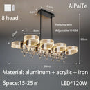 DecorBites™ Acrylic Lustre Chandelier for Living Room, Bedroom, Kitchen - Hanging Ceiling Lamps