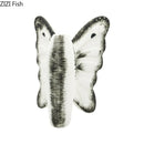 DecorBites™ Dark Butterfly Ceramic Vase for Table Decoration and Floral Arrangement