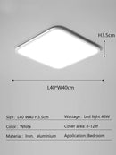 DecorBites™ LED Ceiling Lamp: Modern Minimalist Rectangular Design for Living room, Bedroom, Indoor Lighting