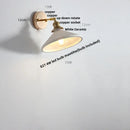 DecorBites™ Ceramic LED Wall Lights with Pull Chain Switch for Bathroom Mirror