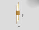 DecorBites™ Gold Tube Wall Sconce Iron Acrylic Modern Bedroom Living Room Lamps