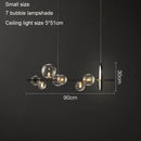 DecorBites™ Glass Ball LED Chandelier: Modern Nordic Style for Living, Dining, Kitchen, Study