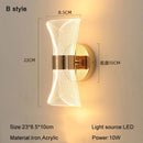 DecorBites™ Gold Nordic Acrylic LED Wall Lights for Bedroom Living Room Decoration