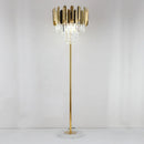 DecorBites™ Crystal Gold Floor Lamp for Bedroom & Living Room - Modern Luxury LED Light