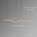 Modern gold stainless steel pendant lamp kitchen led lustre