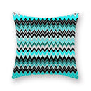DecorBites™ Geometric Leaf Flower Pillowcase Teal Blue Sofa Car Home Decor Throw Cover