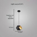 DecorBites™ Cube LED Pendant Light: Art Deco Hanging Lamp for All-Match Style