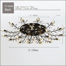 DecorBites™ Crystal Ceiling Chandelier LED Fixture Lights for Living Room Bedroom by Samsarah Lighting