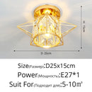 DecorBites™ Crystal Glass LED Chandelier for Modern Living, Study, and Aisle Lighting