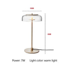 DecorBites™ Circular Glass Lampshade Floor Lamp for Living Room Office LED Lights