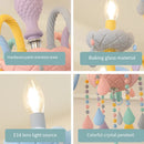 DecorBites™ Crystal Chandelier: Modern Macaron Color Children Room Luminaire