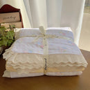 DecorBites™ Lace Romantic Comforter Set - Full Twin Double Size Bed Linens
