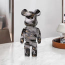 DecorBites™ Graffiti Bear 27cm Figurine | Modern Home Decor Statue & Money Jar