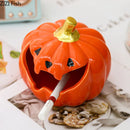 DecorBites™ Halloween Pumpkin Ghost Ashtray - Funny Ceramic Office Desktop Weed Ash Tray Gift