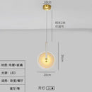 DecorBites™ Circular Glass LED Chandelier - Modern Nordic Style for Home Decor