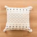 DecorBites™ Geometric Embroidered Crocheted Throw Pillow Cover for a Stylish Sofa