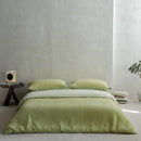 DecorBites™ 100% Cotton Foam Yarn Bedding Set with Solid Color Jacquard Design