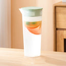 DecorBites™ Large Capacity Cold Water Bottle for Lemon Tea, Half Transparent, Low Temperature Resistant