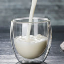 DecorBites™ Double Wall Glass Cup for Coffee Milk Juice Tea - High-resistance Drinkware