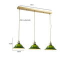 DecorBites™ Green Glass LED Pendant Light for Home, Restaurant, Bar, and Loft Style Decor.
