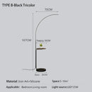 DecorBites™ LED Art Floor Lamp Modern Design Black White Gold Living Room Decoration