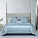DecorBites™ Cotton Flowers Embroidery Bedding Set with Soft Silky Finish