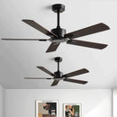 DecorBites™ 56-Inch Black Industrial Style Ceiling Fan with Remote Control for Indoor Use