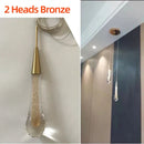 DecorBites™ Crystal Glass LED Pendant Tear Drop Light Chandelier