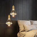 DecorBites™ Diamond Crystal Pendant Lights for Luxe Decor in Restaurant, Bedroom, or Salon