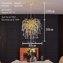 DecorBites™ Crystal Water Drop Chandelier – Luxury Ceiling Light for Hotels, Restaurants, Villas