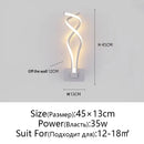 DecorBites™ LED Wall Lamps Modern Minimalist Bedroom Living Room Lighting Black White