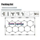 DecorBites™ Hexagon LED Ceiling Light for Barbershop and Garage Hair Salon