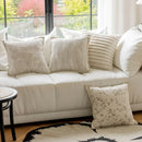 DecorBites™ French Cream Jacquard Pillow Covers 45*45 for Home Decor