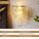 DecorBites™ Luxe Crystal Glass Wall Lamp for Aisle, Living Room, Bedroom & Corridor Lighting