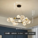 Modern gold glass bubble led chandelier dining room art light