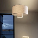 DecorBites™ Bohemia Fabric Pendel Lamp: Handmade French Design for Home, Office, and Hotel