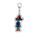 Game Undertale Pixel Keychain Cosplay Sans Flowey Papyrus Asriel Pendant Car Key Chain Bag Accessories Children Birthday Gifts