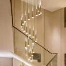 DecorBites™ Elegant LED Ring Chandelier for Living Room Bedroom Kitchen Staircase Lighting