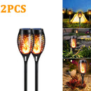 Outdoor 96LED Solar Flame Torch Lights Flickering Light Dancing Led Waterproof Garden Decoration Lawn Path Yard Patio Lamps