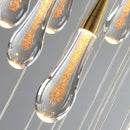DecorBites™ Crystal Raindrop Pendant Lights - Elegant LED Foyer Chandeliers for High Ceilings