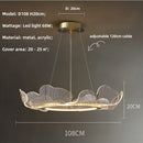 DecorBites™ Ginkgo Gold Acrylic LED Pendant Light - Modern Minimalism Chandelier