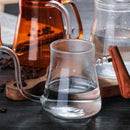 DecorBites™ Glass Goose Beak Kettle | Stainless Steel | Wooden Handle