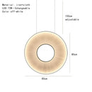 DecorBites™ Dix Heures Round Fabric LED Pendant Light for Parlor, Hotel, and Dining Room
