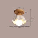 DecorBites™ Clear Glass LED Ceiling Light Fixture for Modern Home Aisle Balcony Restaurant Hallway Lighting