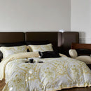 DecorBites™ Luxe 100s Egyptian Cotton Bedding Set: Sheet, Blanket, Cover, Pillowcase