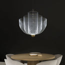 DecorBites™ Grid Meshmatics Dimmable LED Chandelier Pendant - Modern Metal Design