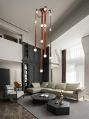 DecorBites™ Leather Marble Pendant Lights Luxury Dimmable Fixture Easy Installation Bedroom Living Room Lamp