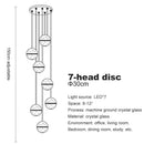 DecorBites™ Crystal Ceiling Chandelier for Staircase & Hallway, Elegant Long Cable Pendant Light