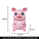 DecorBites™ Cartoon Pig Child Savings Jar Piggy Bank Desk Decoration Resin Sculpture
