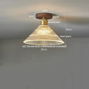 DecorBites™ Copper Wood LED Ceiling Lamp Modern Indoor Lighting Fixtures